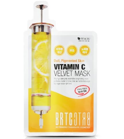 BRTC Vitamin C Velvet Mask Sheet Pack Made In Korea Cosmetic